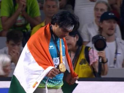 World Athletics Championship - Neeraj Chopra- I want to thank the people of India for staying up late. This medal is for all of India. Video  | हे पदक भारतीयांना समर्पित! Neeraj Chopra ने आधी जग जिंकले अन् नंतर मनं, Video 