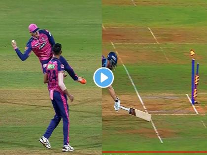 Superb Fielding Rassie Van Der Dussen Direct throw to run out Matthew Wade Watch video IPL 2022 RR vs GT Live Updates | Wade Run Out Video, IPL 2022 RR vs GT Live: भन्नाट फिल्डिंग... धावता धावताच स्टंपवर मारला थ्रो अन् मॅथ्यू वेडला केलं रन आऊट