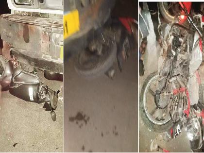 Five two-wheelers smashed as liquor loaded truck skidded off the ramp | दारूच्या ट्रकलाच चढते झिंग, उतारावरून घरंगळत गेल्याने पाच दुचाकींचा चुराडा