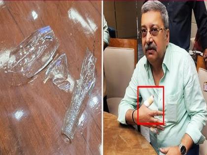 Meeting of the Joint Parliamentary Committee on the Waqf Bill: TMC MP Kalyan Banerjee picked up a glass water bottle kept there and hit it on the table | वक्फ सुधारणा विधेयकाच्या JPC बैठकीत राडा; खासदारानं काचेची बाटली फोडली, काय घडलं?