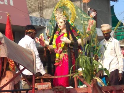 in washim district joyous arrival of navdurga in navratri utsav | वाशिम जिल्ह्यात नवदुर्गेचे हर्षोल्हासात आगमन