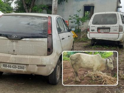 Thieves rush from Pamchar vehicle; The barricades were broken, spread in the forest! A cinestyle chase by the police | पम्चर वाहनातून चोरट्यांची धूम; बॅरिकेट्स तोडले, जंगलात झाले पसार! पोलिसांकडून सिनेस्टाईल पाठलाग