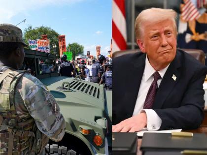 Claiming to have stopped world wars, Donald Trump cannot handle the situation in Washington DC...; Security sought from another state | दावा जगाची युद्धे थांबविल्याचा, ट्रम्पना वॉशिंग्टन डीसीतील परिस्थिती आवरेना...; दुसऱ्या राज्यातून सुरक्षा मागविली Claiming to have stopped world wars, Donald Trump cannot handle the situation in Washington DC...; Security sought from another state | दावा जगाची युद्धे थांबविल्याचा, ट्रम्पना वॉशिंग्टन डीसीतील परिस्थिती आवरेना...; दुसऱ्या राज्यातून सुरक्षा मागविली