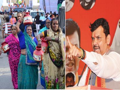 80 year old grandmother was marching with empty ghagar in Aurangabad, CM Uddhav Thackrey should meet her too, challenge of Devendra Fadnavis | ८० वर्षांची आजी रिकामी घागर घेऊन मोर्चात, मुख्यमंत्र्यांनी त्यांनाही भेटावे, फडणवीसांचे आव्हान