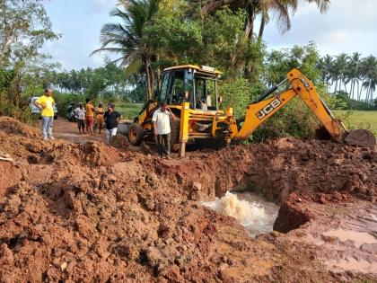 Underground water channel burst 60 percent less water supply to Sasashti and Murgaon talukas | पाण्याची भूमीगत वाहिनी फुटली, सासष्टी आणि मुरगाव तालुक्याला ६० टक्के कमी पाणीपुरवठा