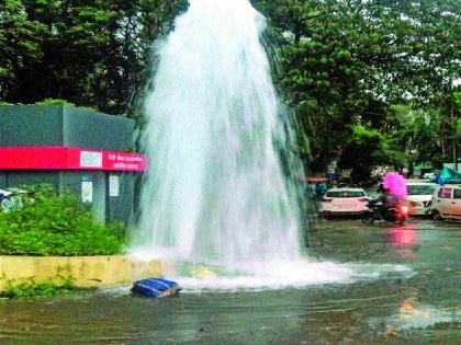 Wasted millions of litres of water in Partur | परतूर नगर पालिकेचे लाखो लिटर पाणी वाया