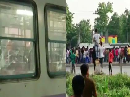 fresh violence in west bengal mob damaged train in nadia nupur sharma prophet muhammad statemen | Prophet Row : पश्चिम बंगालमध्ये पुन्हा हिंसाचार, जमावाचा ट्रेनवर हल्ला