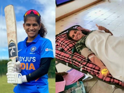 After Sachin Tendulkar's message, a woman cricketer tejal hasabnis from Pune took the initiative to donate blood | सचिनच्या संदेशानंतर पुण्यातील महिला क्रिकेटपटूने रक्तदानासाठी घेतला पुढाकार