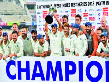 West Indies lost in second Test by india | IND vs WI : दुसऱ्या कसोटीत विंडीजचा सफाया