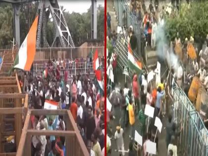 West Bengal Nabanna protest: Police use water cannons to disperse protestors near Howrah Bridge, Protester Demand CM Mamata Banerjee Resignation | धगधगतं पश्चिम बंगाल! विद्यार्थी आंदोलनाला हिंसक वळण; काय आहे 'नबन्ना अभियान'?