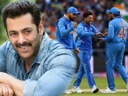 Bollywood celebrities congratulate team india for win over pakistan in world cup match | पडद्यावरील 'भारत'ने केले टीम इंडियाचे हटके कौतुक, भाईजानचे ट्विट सोशल मीडियावर व्हायरल