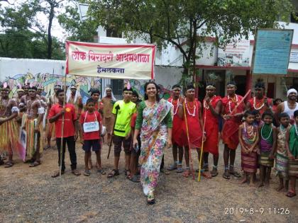 हेमलकसा येथे आदिवासी दिन उत्साहात साजरा; विद्यार्थ्यांनी सादर केलं नृत्य