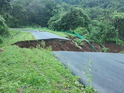 Mumbai-Goa highway crosses alternative Vinhera road | मुंबई-गोवा महामार्गाचा पर्यायी विन्हेरे रस्ता दुभंगला