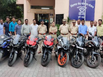 Three youths arrested for stealing sports bikes | मौजेसाठी स्पोर्ट्स बाईक चोरणाऱ्या तीन तरुणांस अटक