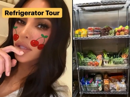 Kim kardashian gives a tour of her walk-in fridge & people compare it to a supermarket | ऐकावं ते नवलंच, एका रुम इतका मोठा आहे किम कार्देशियनच्या घरातील फ्रिज!