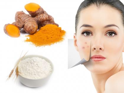 Benefits of face pack of rice and turmeric to the facial skin | महागड्या क्रिम्स नाही तर तांदूळ आणि हळदीच्या पॅकमुळे मिळवा डागरहीत चेहरा