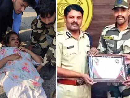 Guard who ran 2 km to assist shabana azmi after car crash was felicitated | शबाना आझमी यांचा जीव वाचविण्यासाठी २ किमी धावला; जवानाचा सन्मान