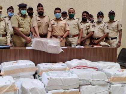 There were crores of ganja in the corn husk, a big action of Thane police | बापरे! मक्याच्या कणसाआड होता कोटींचा गांजा, ठाणे पोलिसांची मोठी कारवाई