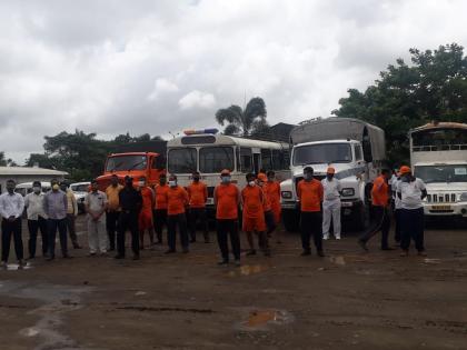 Two more NDRF squads arrive in Kolhapur | एनडीआरएफची आणखी दोन पथके कोल्हापुरात दाखल