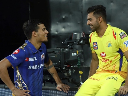 IPL 2020: Chahar brothers are attracting attention, Deepak is playing for CSK and Rahul is playing for MI | IPL 2020 : चाहर बंधू वेधून घेताहेत लक्ष, दीपक खेळतोय चेन्नईकडून तर राहुल खेळतोय मुंबईकडून