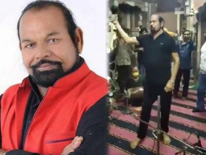 bjp mla madhu shrivastav recovered from corona and danced without mask vadodara | कोरोनावर मात केल्यावर भाजपा आमदाराला 'अत्यानंद', मास्क न लावता मंदिरात केला डान्स