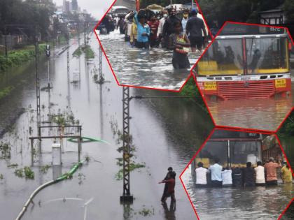 SEE PICS! Mumbai Rains causes waterlogging at many places, disrupting rail and road traffic