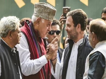 "Farooq Abdullah and Rahul Gandhi are two sides of the same coin," - Sambit Patra | "फारुख अब्दुल्ला आणि राहुल गांधी एकाच नाण्याच्या दोन बाजू’’ चीन, कलम ३७० वरील विधानांवरून भाजपाचा टोला