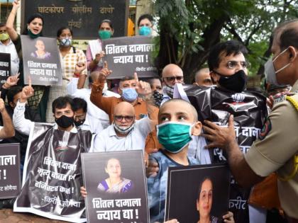 महिलेच्या मृत्यूप्रकरणी घाटकोपर येथे आंदोलन करणाऱ्या किरीट सोमय्यांना पोलिसांनी ताब्यात घेतले
