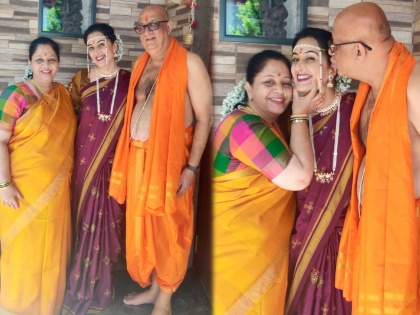 Sai Lokur Wedding Festivities Grahmukh Puja See Pics | लवकरच लग्नाच्याबेडीत अडकणार ही मराठमोठी अभिनेत्री, लग्नाच्या विधींना सुरूवात