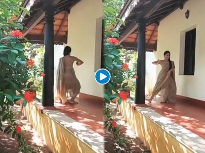 Rukmini vijayakumar bharatanatyam dance video goes viral on twitter | १ नंबर! साडीवाल्या तरूणीचा डान्स पाहून डोळे उघडेच राहतील; लोक म्हणाले अप्सरा अवतरली...