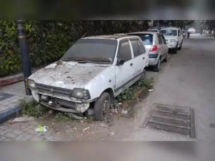 Beware if you park unattended vehicles on the road, this corporation has taken punitive action, confiscation decision | रस्त्यावर बेवारस, भंगार वाहने उभी कराल तर खबरदार, या महानगरपालिकेने घेतला दंडात्मक कारवाई, जप्तीचा निर्णय