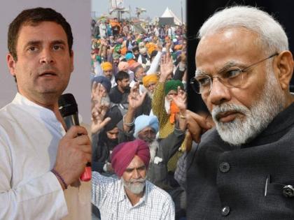 for modi govt farmer are khalistani crony capitalists are best friends rahul gandhi farmers protest | "मोदी सरकारसाठी विद्यार्थी देशद्रोही, शेतकरी खलिस्तानी; भांडवलदार मात्र पक्के मित्र"; राहुल गांधींचा घणाघात