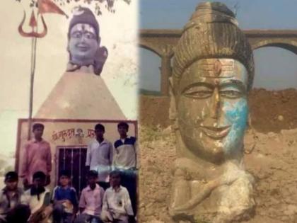 Idol of Lord Shiva found in the river Bhima of Daund was finally | दौंडच्या भीमा नदीत आढळलेल्या शंकराच्या १ टन वजनाच्या मुर्तीचा अखेर उलगडा 