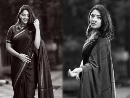 sonalee kulkarni share her black and white photoshoot in a sari | सोनालीचं साडीमधलं ब्लॅक अँड व्हाईट फोटोशूट पाहिलंत का ?, चाहत्यांसह सेलिब्रेटींनीही केला कमेंट्सचा वर्षाव