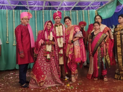 Manasi Naik Got Married To boxer Pardeep Kharera, See Wedding First Photo | मानसी नाईक अडकली लग्नबंधनात, लग्नाचा पहिला फोटो आला समोर