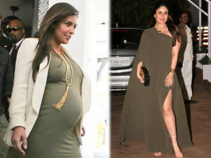 When Kareena Kapoor Khan Copies Kim Kardashian's Pregnancy Style | जेव्हा ड्रेसिंग स्टाइलची कॉपी करणे करिनाला पडले होते महागात, झाली होती ट्रोल
