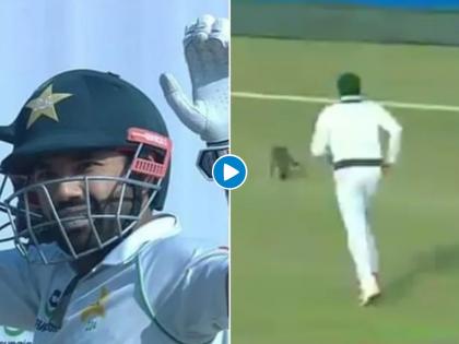 Bubble me nahi hai yeh: Mohammad Rizwan hilariously trolls Azhar Ali as he chases a cat on field, Video | Video : पाकिस्तानी फलंदाज धावला 'मांजरी'च्या मागे; सहकारी म्हणाला, अज्जू भाई ती बायो बबलमध्ये नाहीय!
