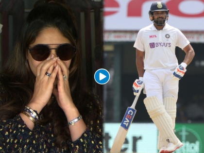 IND vs ENG, 2nd Test : Ritika Sajdeh nerves and tense moments as Rohit Sharma looked eager to get to his 100, Video | India vs England, 2nd Test : रोहित शर्माचं शतक अन् सोशल मीडियावर चर्चा रितिकाची, Video पाहिल्यावर समजेल कारण! 