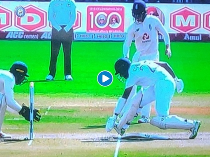 IND vs ENG 2nd Test : Strange dismissal for Cheteshwar Pujara; Excellent work from Pope and Foakes, Video  | India vs England, 2nd Test : Cheteshwar Pujara पुन्हा विचित्र पद्धतीनं बाद; रोहित, रिषभही परतले माघारी, Video 