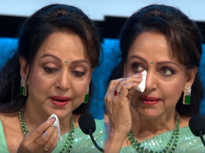 Hema Malini cried for the first time at the Indian Idol show, see exactly what happened | पहिल्यांदाच इंडियन आयडॉल कार्यक्रमात ढसाढसा रडल्या हेमा मालिनी, पाहा नेमके काय घडलं