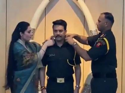 anurag thakur become captain in territorial army shares video | Video - केंद्रीय अर्थ राज्यमंत्री अनुराग ठाकूर यांचं प्रमोशन, टेरिटोरियल आर्मीमध्ये झाले कॅप्टन