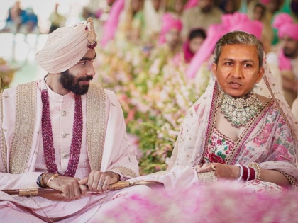 Mayank Agarwal gets trolled for his congratulatory message on Jasprit Bumrah's wedding - Here's why | Jasprit Bumrah : जसप्रीत बुमराहला शुभेच्छा देताना मयांक अग्रवालनं केली चूक अन् व्हायरल झाला संजय बांगरचा फोटो