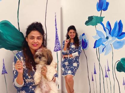 Actress Prarthana Behere Draw A Painting On Home Wall Shared Video On Instagram Goes Viral | प्रार्थना बेहरेमध्ये अभिनयासह दडली आहे ही कला, जाणून घ्या कोणती आहे ती कला?