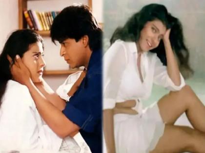 Shahrukh khan kajol took several times to shoot the bed scene in ddlj | जेव्हा सिनेमातील बेड सीन शूट करताना शाहरूख- काजोल झाले होते अनकंम्फर्टेबल, मग घडलं असं काही