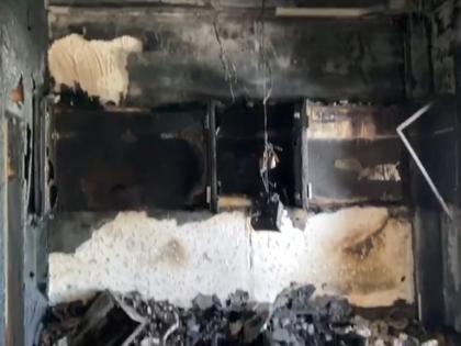 Builders' office in Nashik catches fire | नाशकात बिल्डर्सच्या कार्यालयाला भीषण आग, शॉर्टसर्किट झाल्याची शक्यता 