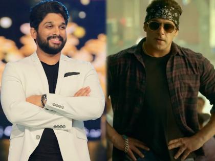 Salman Khan thanks allu arjun for 'city mar' in 'radhe most wanted bhai' | 'राधे: योर मोस्ट वॉन्टेड भाई'मधील सिटी मार'साठी सलमान खानने अल्लू अर्जुनचे मानले आभार