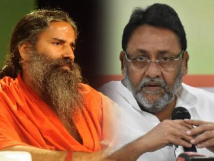 NCP leader Nawab Malik Targets Ramdev Baba Over His Comments On Medical Therapy | विना डिग्री कोणी डॉक्टर बनत असेल तर कारवाई करा, राष्ट्रवादीचा बाबा रामदेव यांच्यावर हल्लाबोल