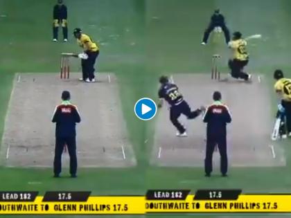 Gloucestershire vs Sussex : Glenn Phillips smashed 94* runs from just 58 balls including 7 fours & 5 sixes, Video | Video : न्यूझीलंडच्या फलंदाजानं आणलं इंग्लंडमध्ये वादळ; रिषभ पंतच्या 'रिव्हर्स स्वीप'पेक्षा मारला भारी फटका!