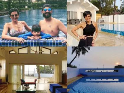 Mandira Bedi and Raj Kaushal's luxurious villa will now be available for rent | मंदिरा बेदी आणि राज कौशलचा आलिशान व्हिला आता मिळणार रेंटवर, इतके मोजावे लागतील पैसे