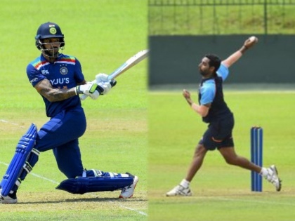 India Tour of Sri Lanka: Manish Pandey, Suryakumar Yadav star as Bhuvneshwar Kumar XI’s beat Shikhar Dhawan XI in intra-squad practice match | India Tour of Sri Lanka: भुवनेश्वर कुमारच्या संघाची शिखर धवनच्या संघावर मात, मनीष पांडे व सूर्यकुमार यादवची फटकेबाजी